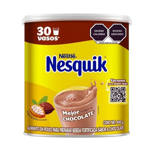 [NESQUIK 400GR] Chocolate Nesquik Nestlé en Polvo 400gr