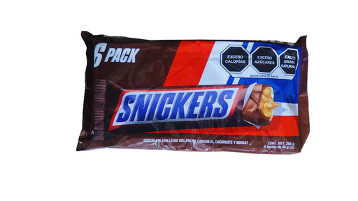 [SNICKERS 6PZ DE 48GR] Chocolate Snickers 6pz de 48gr