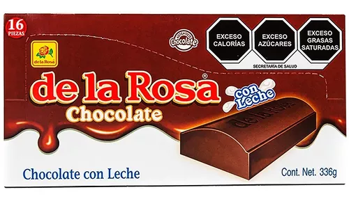[CHOCOLATE DE LA ROSA CON LECHE 16PZ] Chocolate de la Rosa con Leche 16pz