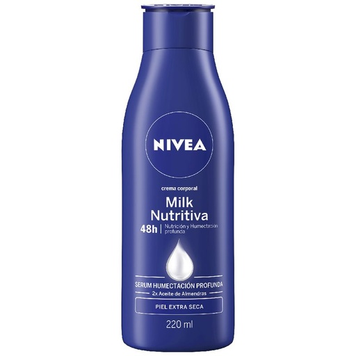 [NIVEA MILK NUTRITIVA 220ML] Crema Nivea Milk Nutritiva 220ml