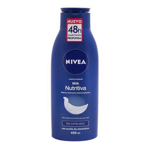 [NIVEA MILK NUTRITIVA 400ML] Crema Nivea Milk Nutritiva 400ml