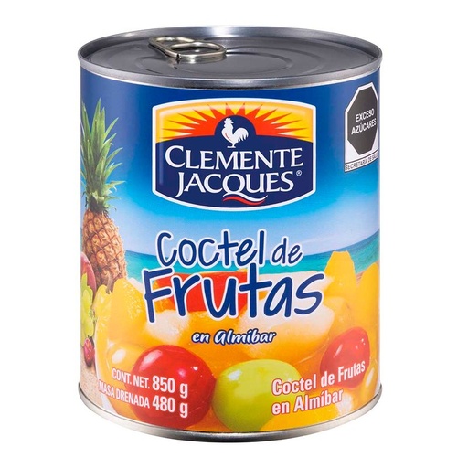 [CLEMENTE CÓCTEL 850GR] Cóctel de Frutas Clemente Jacques en Almíbar 850gr