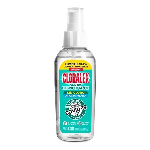 [CLORALEX SPRAY 60ML] Desinfectante Cloralex Spray 60ml