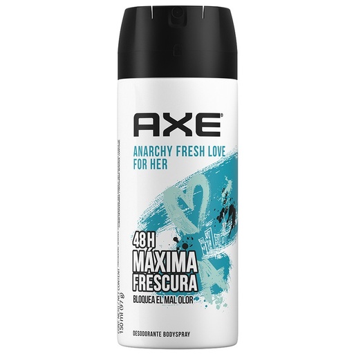 [AXE ANARCHY FRESH 150ML] Desodorante Axe Anarchy Fresh Love For Her en Aerosol 150ml
