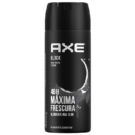 [AXE BLACK PERA 150ML] Desodorante Axe Black Pera Frozen & Cedro en Aerosol 150ml