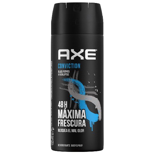 [AXE CONVICTION 150ML] Desodorante Axe Conviction Black Pepper & Eucaliptus en Aerosol 150ml