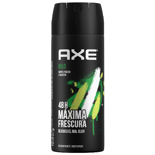 [AXE KILO FRESH 150ML] Desodorante Axe Kilo Fresh en Aerosol 150ml