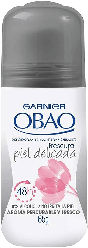 [OBAO PIEL DELICADA 65GR] Desodorante Garnier Obao Piel Delicada Roll-On 65gr