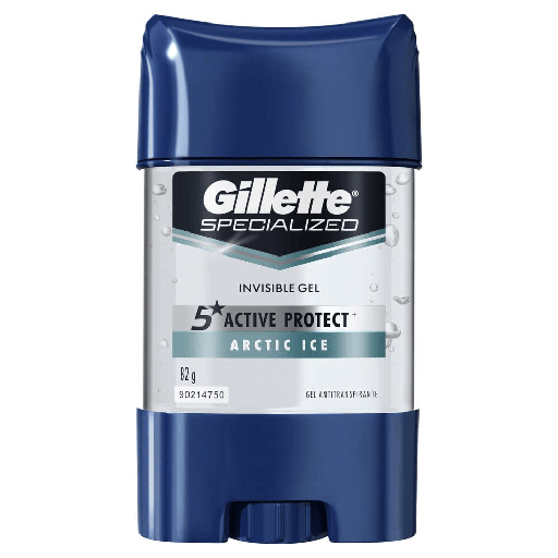 [GILLETTE ARTIC ICE BARRA 82GR] Desodorante Gillette Clear Gel Artic Ice en Barra 82gr