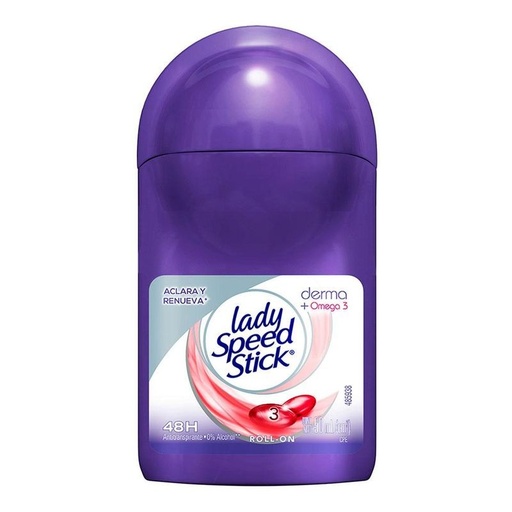 [LADY SPEED DERMA ROLL-ON 50ML] Desodorante Lady Speed Stick Derma Omega 3 Roll-On 50ml