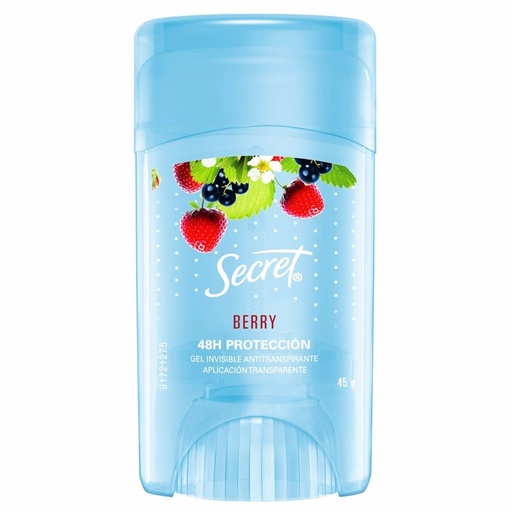 [SECRET BERRY 45GR] Desodorante Secret Berry en Gel 45gr
