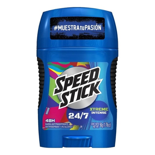[SPEED STICK XTREME BARRA 85GR] Desodorante Speed Stick Xtreme Intense en Barra 50gr