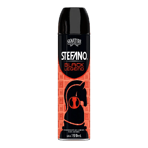 [STEFANO BLACK 159ML] Desodorante Stefano Black Legend en Aerosol 159ml