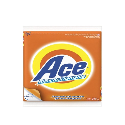 [ACE BLANCOS DIAMANTE 250GR] Detergente Ace Blancos Diamante en Polvo 250gr