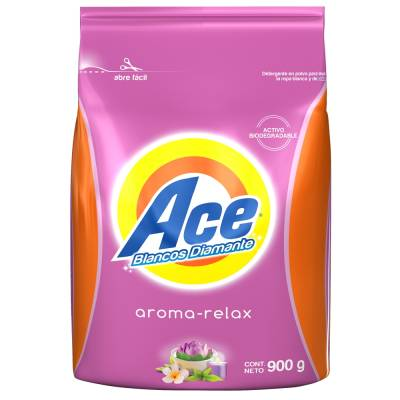 [ACE 900GR] Detergente Ace Blancos Diamante en Polvo 900gr