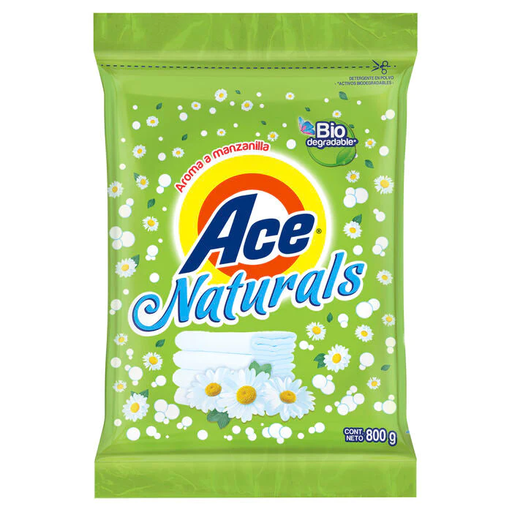 [ACE NATURALS 800GR] Detergente Ace Naturals Sábila Manzanilla en Polvo 800gr