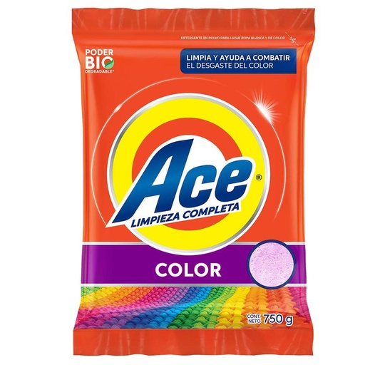 [ARIEL COLOR 750GR] Detergente Ariel Limpieza Completa Color en Polvo 750gr