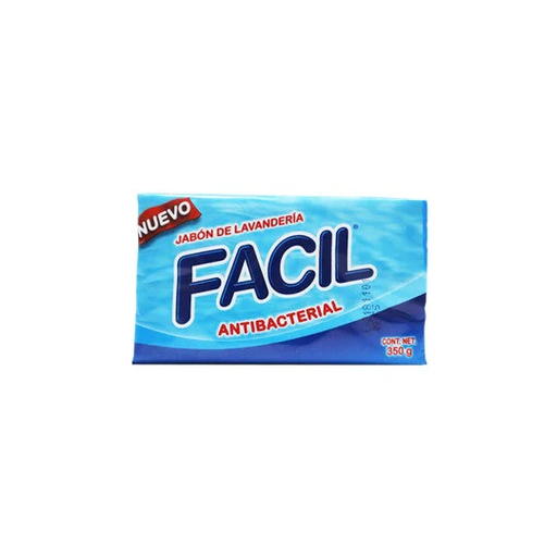 [FÁCIL ANTIBACTERIAL 350GR] Detergente Fácil Antibacterial en Barra 350gr