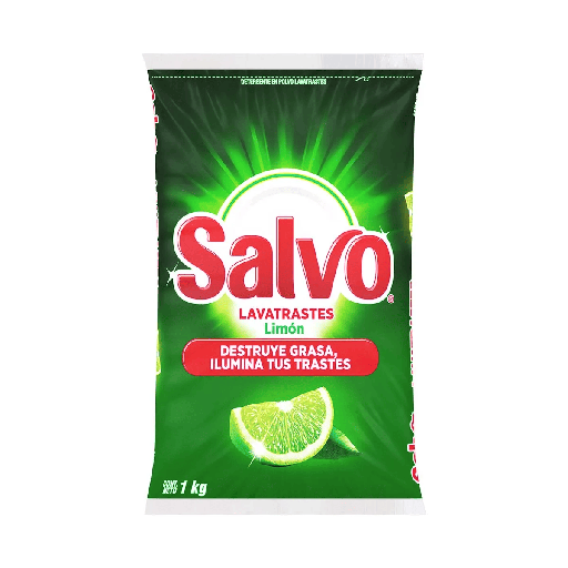 [SALVO 1KG] Detergente Salvo Limón en Polvo 1kg