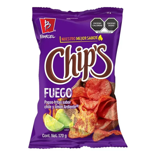 [CHIPS FUEGO 170GR] Papas Fritas Chips Barcel Fuego 170gr