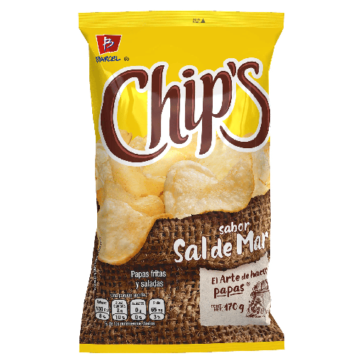 [CHIPS SAL 170GR] Papas Fritas Chips Barcel Sal de Mar 170gr
