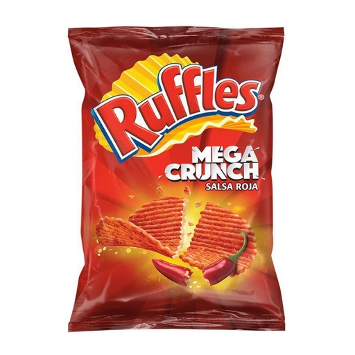 [RUFFLES SALSA ROJA 48GR] Papas Fritas Ruffles Mega Crunch Salsa Roja 48gr