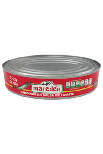 [SARDINA MAREDÉN EN SALSA DE TOMATE 425GR] Sardina Maredén en Salsa de Tomate 425gr