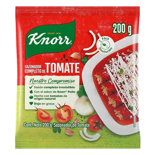 [KNORR TOMATE 200GR] Sazonador Knorr Tomate en Polvo 200gr