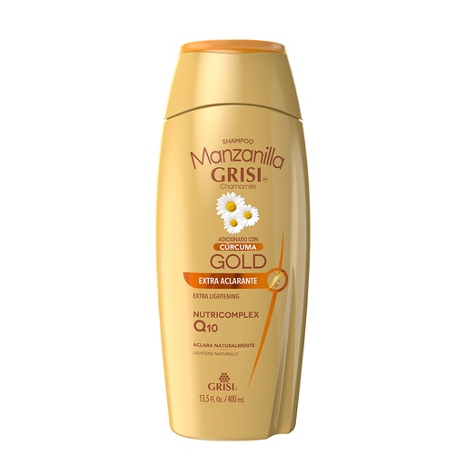 [GRISI MANZANILLA GOLD CÚRCUMA 400ML] Shampoo Grisi Manzanilla Gold Cúrcuma Extra Aclarante 400ml
