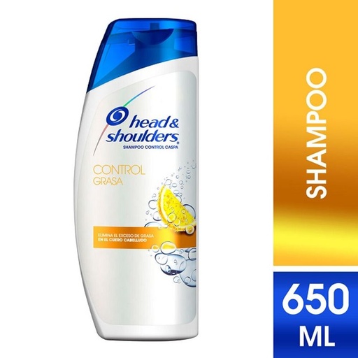[HEAD & SHOULDERS CONTROL GRASA 650ML] Shampoo Head & Shoulders Control Grasa 650ml