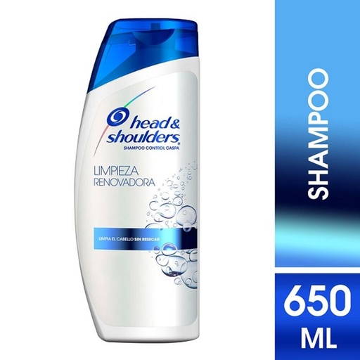 [HEAD & SHOULDERS LIMPIEZA RENOVADORA 650ML] Shampoo Head & Shoulders Limpieza Renovadora 650ml