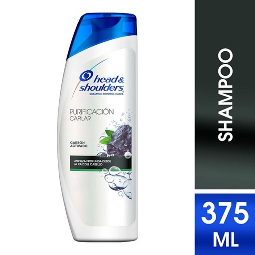 [HEAD & SHOULDERS PURIFICACIÓN 375ML] Shampoo Head & Shoulders Purificacion Capilar Carbon Activado 375ml