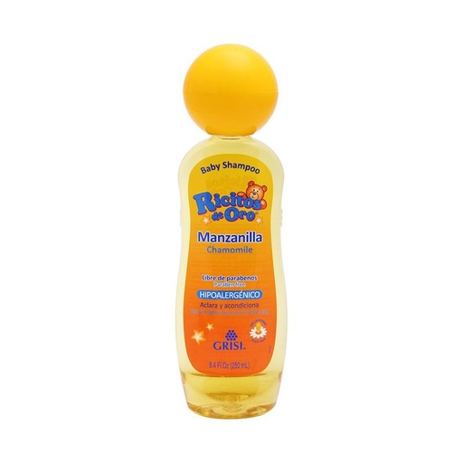 [RICITOS DE ORO MANZANILLA 250ML] Shampoo Ricitos de Oro Manzanilla Hipoalergénico Aclara y Protege 250ml
